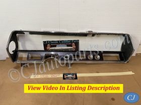 OEM 1967 Cadillac Deville Eldorado Fleetwood Calais DASH INSTRUMENT CLUSTER SPEEDOMETER GAUGES RADIO BEZEL TRIM #1486536/#3633077